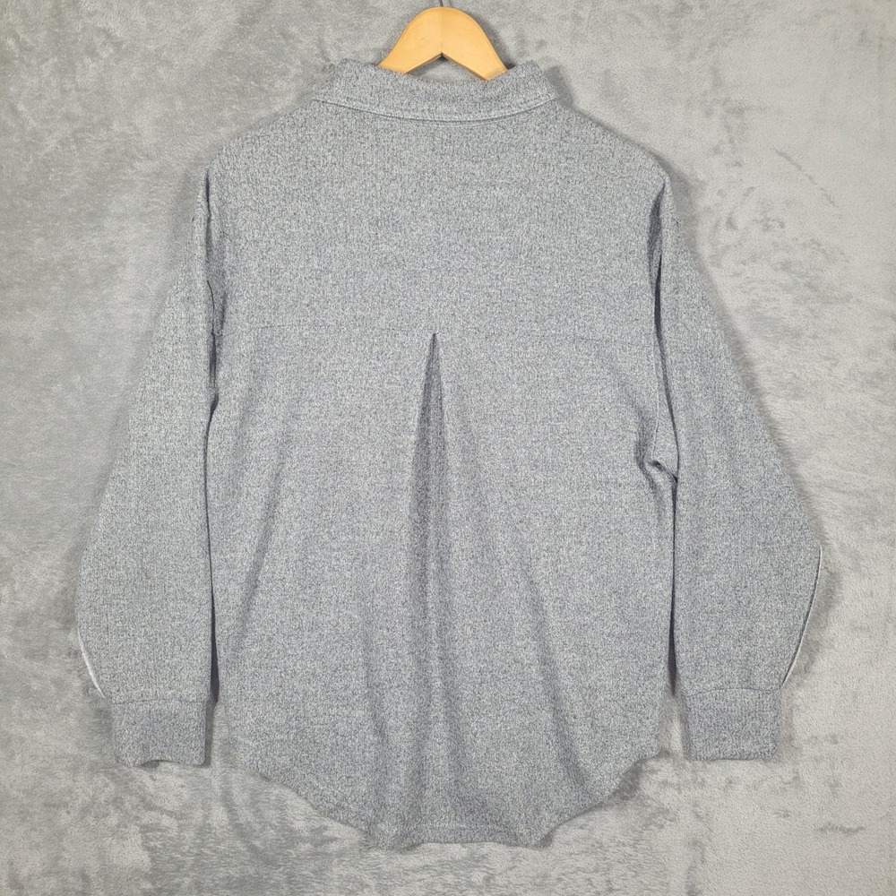 Detroit Lions Gameday Couture Shirt Small Gray Button Up Overshirt Long Sleeve - Picture 2 of 8